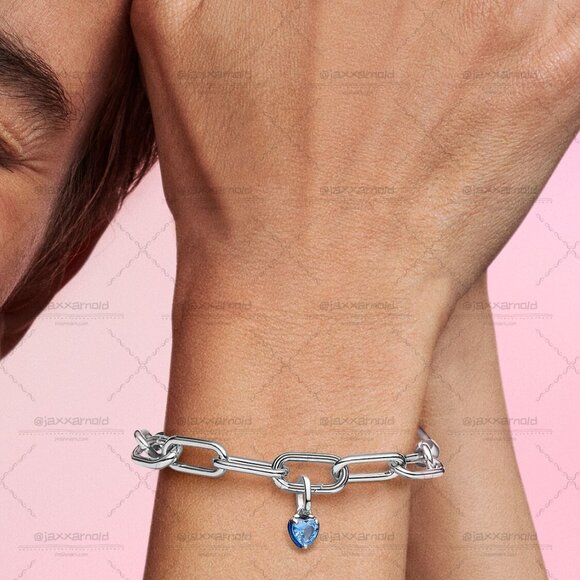 Pandora Pandora ME Blue Chakra Heart Mini Dangle Charm - Picture 4 of 6